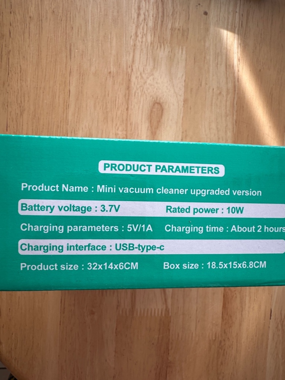 Mini Vacuum Cleaner - Blue - Picture 3 of 4
